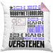 Hobbymeteorologe Geschenk Kaffee-Kissen mit Füllung 40x40 Geschenkidee für Hobbymeteorologe Ich Bin Hobbymeteorologe Ich Kann Es Dir Erklären Jedoch Nicht Für Dich Verstehen Spruch Lustig (Grau) Rosa Trendation