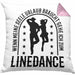 Lustige Kissen mit Füllung 40x40 für Line Dance Fans Spruch Line Dance Tänzerin (Grau) Rosa Trendation