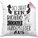 Hundepfleger Kissen mit Füllung 40x40 So Sieht Ein Richtig Cooler Hundepfleger Aus Geschenk Lustiger Spruch Geschenkidee (Grau) Rosa Trendation