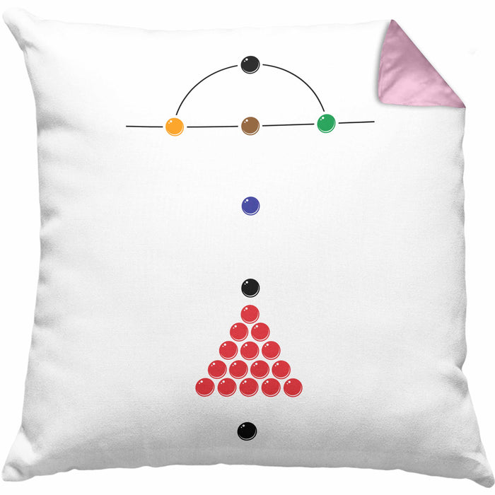 Billard Pool Kissen mit Füllung 40x40 Geschenk Queu Geschenkidee Spruch Grafik Plan (Grau) Rosa Trendation