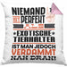 Exotische Tierhalter Geschenk Kissen mit Füllung 40x40 Lustige Geschenkidee für Exotische Tierhalter Geburtstag Niemand Ist Perfekt Aber Als Exotische Tierhalter Ist Man Nah Dran (Grau) Rosa Trendation