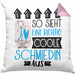 Schmiedin Geschenk Kissen mit Füllung 40x40 Geschenkidee für Schmiedin Geburtstag Weihnachten Spruch So Sieht Eine Richtig Coole Schmiedin Aus (Grau) Rosa Trendation