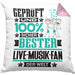 Live-Musik-Fan Geschenk Lustiger Spruch für Live-Musik-Fan Geschenkidee Bester Live-Musik-Fan Der WeltKissen mit Füllung 40x40 (Grau) Rosa Trendation