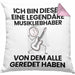 Musikliebhaber Geschenk Kissen mit Füllung 40x40 Lustige Geschenkidee Geburtstag für Musikliebhaber Ich Bin Dieser Legendäre Musikliebhaber Von Dem Alle Geredet Haben (Grau) Rosa Trendation