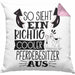 Pferdebesitzer Kissen mit Füllung 40x40 So Sieht Ein Richtig Cooler Pferdebesitzer Aus Geschenk Lustiger Spruch Geschenkidee (Grau) Rosa Trendation