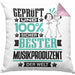 Musikproduzent Geschenk Lustiger Spruch für Musikproduzent Geschenkidee Bester Musikproduzent Der WeltKissen mit Füllung 40x40 (Grau) Rosa Trendation
