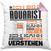 Aquarist Geschenk Kaffee-Kissen mit Füllung 40x40 Geschenkidee für Aquarist Ich Bin Aquarist Ich Kann Es Dir Erklären Jedoch Nicht Für Dich Verstehen Spruch Lustig (Grau) Rosa Trendation