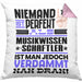 Musikwissenschaftler Geschenk Kissen mit Füllung 40x40 Lustige Geschenkidee für Musikwissenschaftler Geburtstag Niemand Ist Perfekt Aber Als Musikwissenschaftler Ist Man Nah Dran (Grau) Rosa Trendation