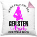 Meine Frau Hat Den Geilsten Arsch Der Welt Mich Kissen mit Füllung 40x40 Geschenkidee (Grau) Rosa Trendation