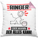 Ringer Kissen mit Füllung 40x40 Geschenk für Ringer Der Mann Der Alles Kann Geschenkidee zum Geburtstag (Grau) Rosa Trendation