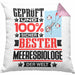 Meeresbiologe Geschenk Lustiger Spruch für Meeresbiologe Geschenkidee Bester Meeresbiologe Der WeltKissen mit Füllung 40x40 (Grau) Rosa Trendation