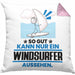 Windsurfer Geschenk Kissen mit Füllung 40x40 So Gut Kann Nur Ein Windsurfer Aussehen Geschenkidee (Grau) Rosa Trendation