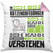 Katzencafégänger Geschenk Kaffee-Kissen mit Füllung 40x40 Geschenkidee für Katzencafégänger Ich Bin Katzencafégänger Ich Kann Es Dir Erklären Jedoch Nicht Für Dich Verstehen Spruch Lustig (Grau) Rosa Trendation