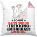 Trekking-Enthusiast Geschenk Kissen mit Füllung 40x40 So Gut Kann Nur Ein Trekking-Enthusiast Aussehen Geschenkidee (Grau) Rosa Trendation