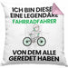 Radfahrer Geschenk Kissen mit Füllung 40x40 Lustige Geschenkidee Geburtstag für Radfahrer Ich Bin Dieser Legendäre Radfahrer Von Dem Alle Geredet Haben (Grau) Rosa Trendation