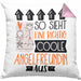 Angelfreundin Geschenk Kissen mit Füllung 40x40 Lustig Geschenkidee für Angelfreundin Geburtstag So Sieht Eine Richtig Coole Angelfreundin Aus Frauen Spruch Anglerin (Grau) Rosa Trendation