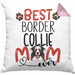 Border Collies Mom Besitzerin Kissen mit Füllung 40x40 Geschenk Lustiger Spruch Geschenkidee Besitzerin Border Collies Mama (Grau) Rosa Trendation
