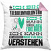 Tierheimvolontär Geschenk Kaffee-Kissen mit Füllung 40x40 Geschenkidee für Tierheimvolontär Ich Bin Tierheimvolontär Ich Kann Es Dir Erklären Jedoch Nicht Für Dich Verstehen Spruch Lustig (Grau) Rosa Trendation