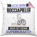Bocciapieler Kissen mit Füllung 40x40 Geschenk für Bocciapieler Geburtstag Lustiger Spruch Was Ist Deine Superkraft (Grau) Rosa Trendation