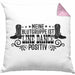 Kissen mit Füllung 40x40 Line Dance Motiv Geschenk für Line Dance Fans Tänzerin Geschenkidee Spruch (Grau) Rosa Trendation