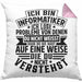 Informatiker Geschenk Kissen mit Füllung 40x40 Programmierer Coder Hardware Informatik IT Ich Löse Probleme (Grau) Rosa Trendation