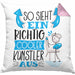 Künstler Kissen mit Füllung 40x40 Geschenk So Sieht Ein RIchtig Cooler Künstler Aus Geschenkidee Lustiger Spruch Geburtstag (Grau) Rosa Trendation