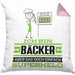 Bäcker Geschenk Kissen mit Füllung 40x40 Ich Bin Bäcker Aber Sag Doch Einfach Superheld Lustige Geschenkdiee für Bäcker (Grau) Rosa Trendation