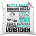 Drum-and-Bass-DJ Geschenk Kissen mit Füllung 40x40 Lustige Geschenkdiee für einen Drum-and-Bass-DJ Geburtstag Ich Bin Drum-and-Bass-DJ Ich Kann Es Dir Erklären Aber Nicht Für Dich Verstehen (Grau) Rosa Trendation