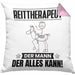 Reittherapeut Kissen mit Füllung 40x40 Geschenk für Reittherapeut Der Mann Der Alles Kann Geschenkidee zum Geburtstag (Grau) Rosa Trendation