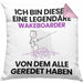 Wakeboarder Geschenk Kissen mit Füllung 40x40 Lustige Geschenkidee Geburtstag für Wakeboarder Ich Bin Dieser Legendäre Wakeboarder Von Dem Alle Geredet Haben (Grau) Rosa Trendation