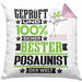 Posaunist Geschenk Lustiger Spruch für Posaunist Geschenkidee Bester Posaunist Der WeltKissen mit Füllung 40x40 (Grau) Rosa Trendation