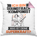 Soundtrack-Komponist Kissen mit Füllung 40x40 Geschenk für Soundtrack-Komponist Geburtstag Lustiger Spruch Was Ist Deine Superkraft (Grau) Rosa Trendation