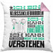Klassikliebhaber Geschenk Kissen mit Füllung 40x40 Geschenkidee für Klassikliebhaber Geburtstag Lustig Ich Bin Klassikliebhaber Ich Kann Es Dir Erklären Aber Nicht Für Dich Verstehen (Grau) Rosa Trendation