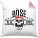 Lustige Kissen mit Füllung 40x40 Geschenk für Böse Alte Frau Rock Biker (Grau) Rosa Trendation