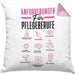 Pflege Kissen mit Füllung 40x40 Geschenk Pflege-Berufe Geschenkidee Alten-Pflegerin Anforderungen Für Pflege-Berufe (Grau) Rosa Trendation