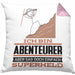Abenteurer Geschenk Kissen mit Füllung 40x40 Ich Bin Abenteurer Aber Sag Doch Einfach Superheld Lustige Geschenkdiee für Abenteurer (Grau) Rosa Trendation