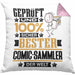 Comic-Sammler Geschenk Lustiger Spruch für Comic-Sammler Geschenkidee Bester Comic-Sammler Der WeltKissen mit Füllung 40x40 (Grau) Rosa Trendation