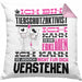Tierschutzaktivist Geschenk Kaffee-Kissen mit Füllung 40x40 Geschenkidee für Tierschutzaktivist Ich Bin Tierschutzaktivist Ich Kann Es Dir Erklären Jedoch Nicht Für Dich Verstehen Spruch Lustig (Grau) Rosa Trendation
