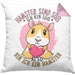 Hamster-Liebhaber Geschenk Kissen mit Füllung 40x40 Mädchen Hamster Sind Süß Ich Bin Ein Hamster (Grau) Rosa Trendation