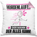 Hürdenläufer Kissen mit Füllung 40x40 Geschenk für Hürdenläufer Der Mann Der Alles Kann Geschenkidee zum Geburtstag (Grau) Rosa Trendation