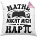 Mathe-Lehrer Kissen mit Füllung 40x40 Geschenkidee Mathe Macht Mit Happy Mathe-Liebhaber Geschenk Geburtstag Weihnachten Mathestudent (Grau) Rosa Trendation