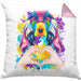 Cocker Spaniel Besitzer Farbe Love Kissen mit Füllung 40x40 Geschenk Lustiger Spruch Geschenkidee Cocker Spaniel Besitzerin (Grau) Rosa Trendation