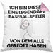 Baseballspieler Geschenk Kissen mit Füllung 40x40 Lustige Geschenkidee Geburtstag für Baseballspieler Ich Bin Dieser Legendäre Baseballspieler Von Dem Alle Geredet Haben (Grau) Rosa Trendation