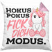 Lustige Ich Hasse Menschen Kissen mit Füllung 40x40 Mit Spruch Einhorn Geschenk Mama Freundin Kollegin Geschenkidee Arbeit Frauen (Grau) Rosa Trendation