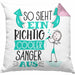 Sänger Kissen mit Füllung 40x40 Geschenk So Sieht Ein RIchtig Cooler Sänger Aus Geschenkidee Lustiger Spruch Geburtstag (Grau) Rosa Trendation