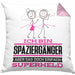 Spaziergänger Geschenk Kissen mit Füllung 40x40 Ich Bin Spaziergänger Aber Sag Doch Einfach Superheld Lustige Geschenkdiee für Spaziergänger (Grau) Rosa Trendation