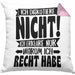Lustige Kissen mit Füllung 40x40 Besserwisser Mit Spruch Ich Diskutiere Nicht Ich Erkläre Nur Warum Ich Recht Habe Sprüche Geschenkidee Kollege (Grau) Rosa Trendation