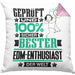 EDM-Enthusiast Geschenk Lustiger Spruch für EDM-Enthusiast Geschenkidee Bester EDM-Enthusiast Der WeltKissen mit Füllung 40x40 (Grau) Rosa Trendation