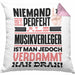 Musikschüler Geschenk Kissen mit Füllung 40x40 Lustige Geschenkidee für Musikschüler Geburtstag Niemand Ist Perfekt Aber Als Musikschüler Ist Man Nah Dran (Grau) Rosa Trendation
