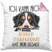 Berner Sennen Besitzer Kissen mit Füllung 40x40 Geschenk Lustiger Spruch Geschenkidee Ich Kann Nicht Mein Berner Sennen Hat Nein Gesagt (Grau) Rosa Trendation